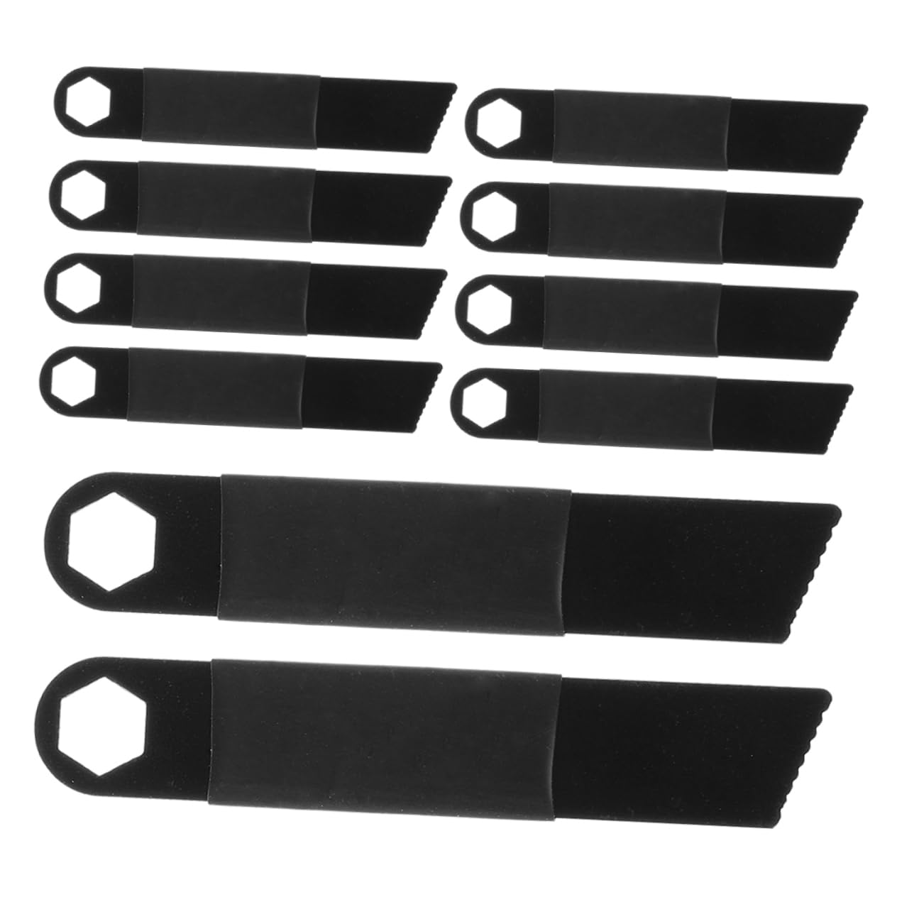 BRIGHTFUFU 20pcs Outdoor Fire Scraper Camping Fire Starter Burnishing Tool Camping Tools Survival Fire Starter Firefighting Tool Stainless Steel Black