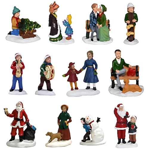 Wesiti Set of 12 Christmas Village Figures...