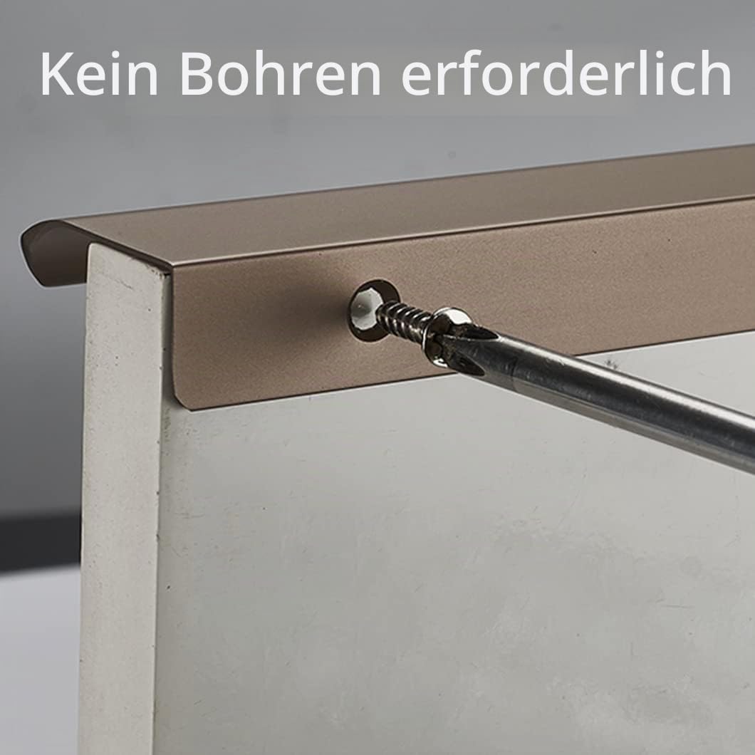Schrankgriffe Unsichtbare Möbelgriffe 2 Stück Küchengriffe Garderobengriffe Lange Griffe Schranktürgriffe Schubladengriffe aus Aluminiumlegierung, Braun (Length 1200mm)