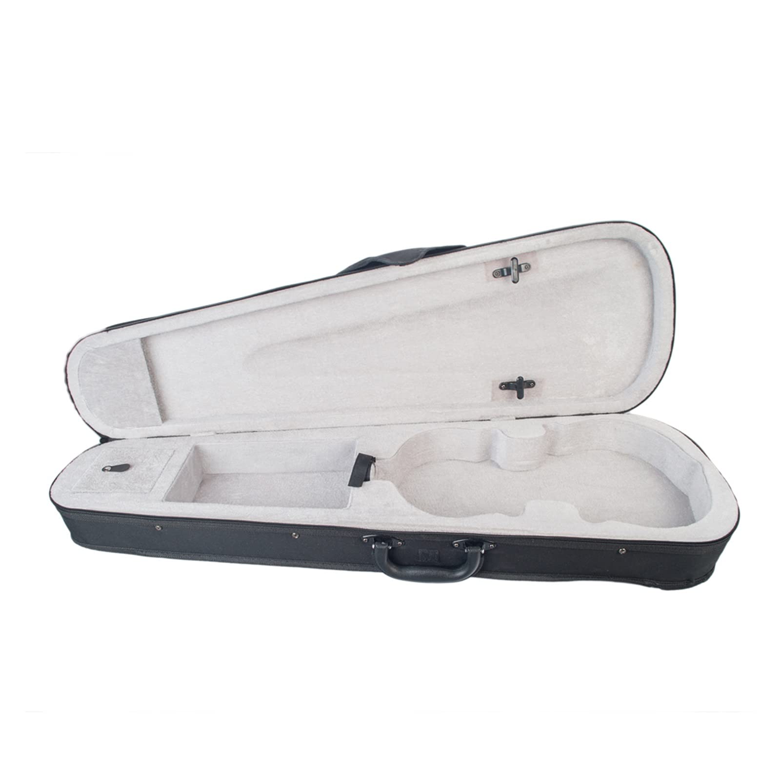 BOLZAN WZUNHUANG Leinwand Violin Case Silber Flusen innen 1/8 1/4 1/2 3/4 4/4 Tragbare Hardcase Schützen Sie die Violine (Color : Size 4 4)