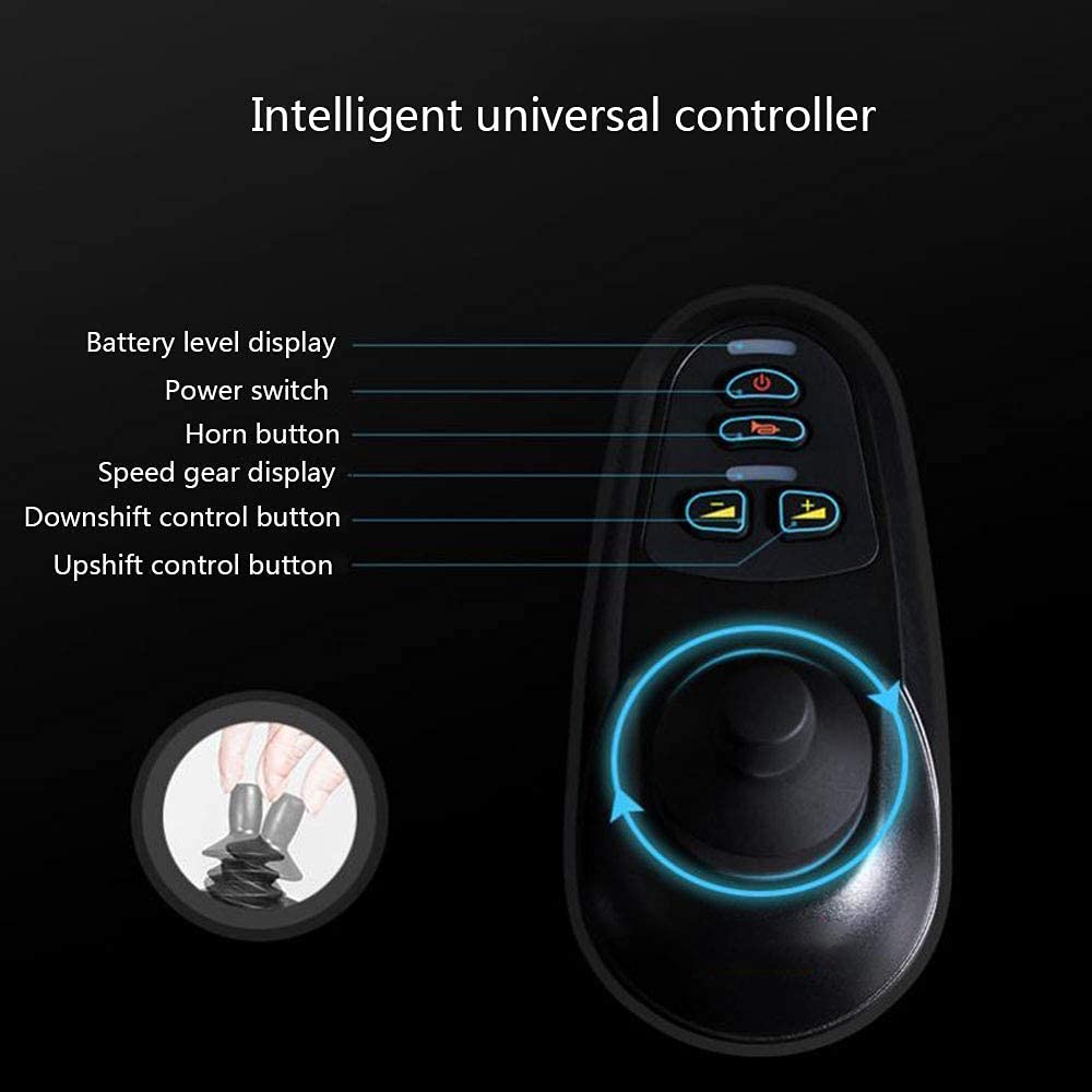 Silla de Ruedas eléctrica Inteligente, Ligera y Plegable, compacta, Ligera y Plegable, para Llevar en el Coche. Silla de Ruedas Duradera.