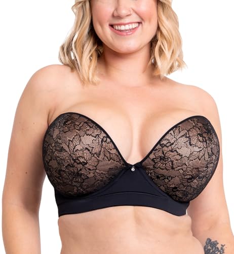 Curvy Kate Hey Girls SuperPlunge Strapless Bra (CK071108), 32A, Latte