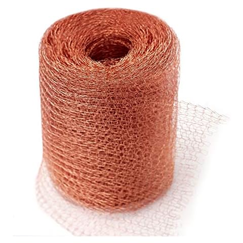 GERAWOO Pure Copper Mesh Rodent Pest Control, 20 Feet Fine Wire Mesh Roll for Mouse Hole Filler, Rat Snail Slug Deterrent & Trap for Indoors, Garden Cover