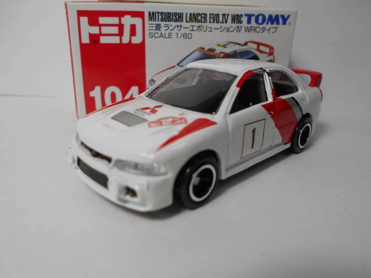 トミカ 廃盤☆三菱ランサーエボリューションIV WRCタイプ