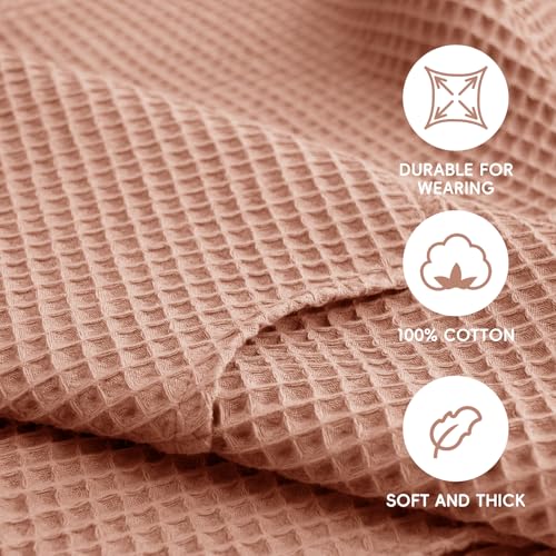 Image of Hooded Kids Beach Towel - Soft Poncho Towel for Babies and Toddler - Lightweight Waffle Cotton Towel Cover Up for Beach and Pool and Bath