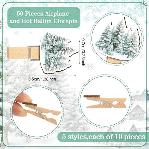 Image of Patelai 321 Pcs Baby Shower Games Supplies, 5 Sets (50 Cards Each) Activities Cards with 20 Pencils 1 Don't Say Baby Sign 50 Clothespin (Winter Theme)