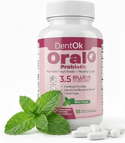Probióticos orales para mujeres, probióticos para el mal aliento y la salud de las encías, tratamiento del mal aliento para mujeres, tabletas