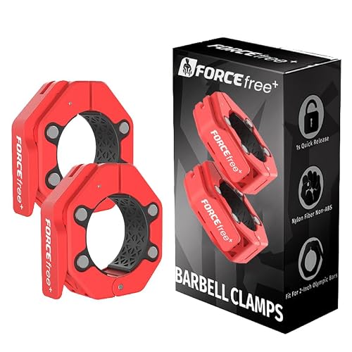 Slim Red Quick Release Olympic Barbell Collars