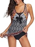 American Trends Women Swimdress One Piece Swimsuits for Women Bathing Suits Tummy Control Swim Dress Swimwear 06 Color A L