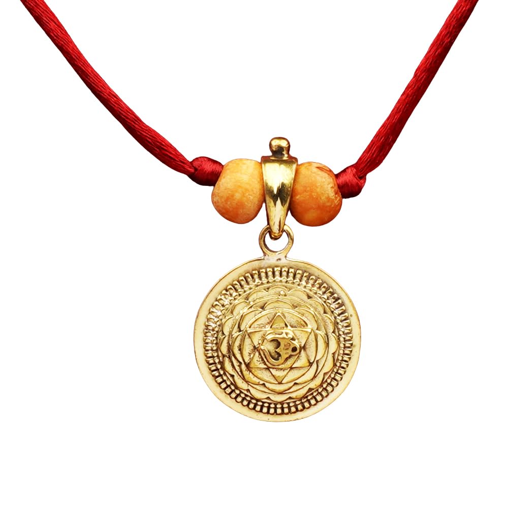 rudra centre Mahasudarshan 3D Yantra Brass Pendant-picture-26
