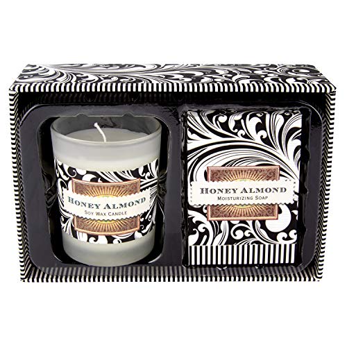 Michel Design Works Candle and Soap Gift Set, Honey Almond