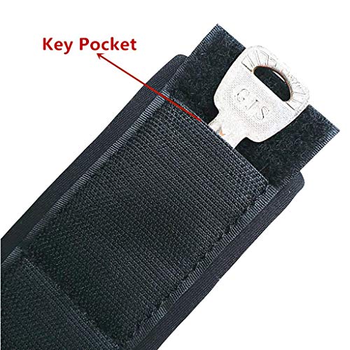 Coleira de 3 m com 7 mm enrolada da menolana – Rodas duplas de aço inoxidável – para surfe e placa d