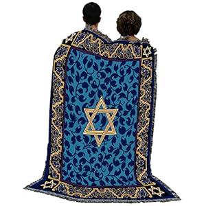 Pure Country Weavers Magen David Blanket - Star of David - Gift Hanukkah Tapestry Throw Woven from Cotton - Made in The USA (72x54) Pure Country Weavers Magen David Blanket Star of David Gift Hanukkah Tapestry Throw Woven from Cotton Made in The USA 72×54