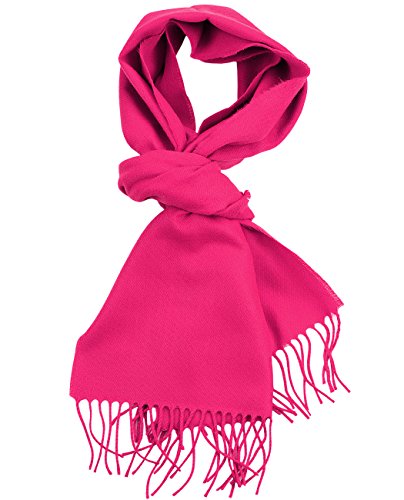 D&Y Unisex Classic Softer Than Cashmere Plain Fringe End Scarf2