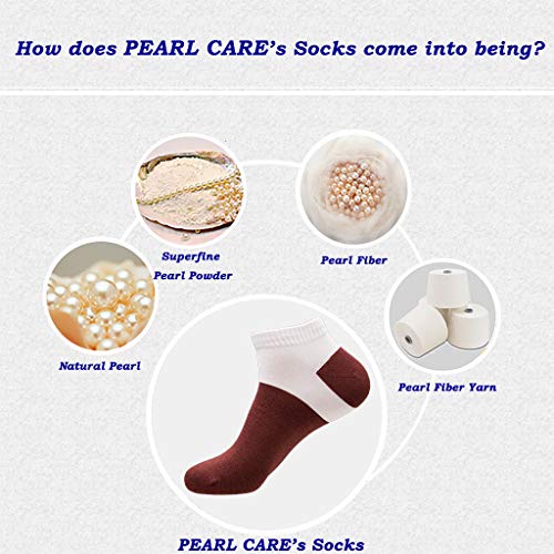 Mens Low Cut Socks Pearl-Fiber Decrease-Odor Moisture-Wicking Ankle Socks (5 Pack)3