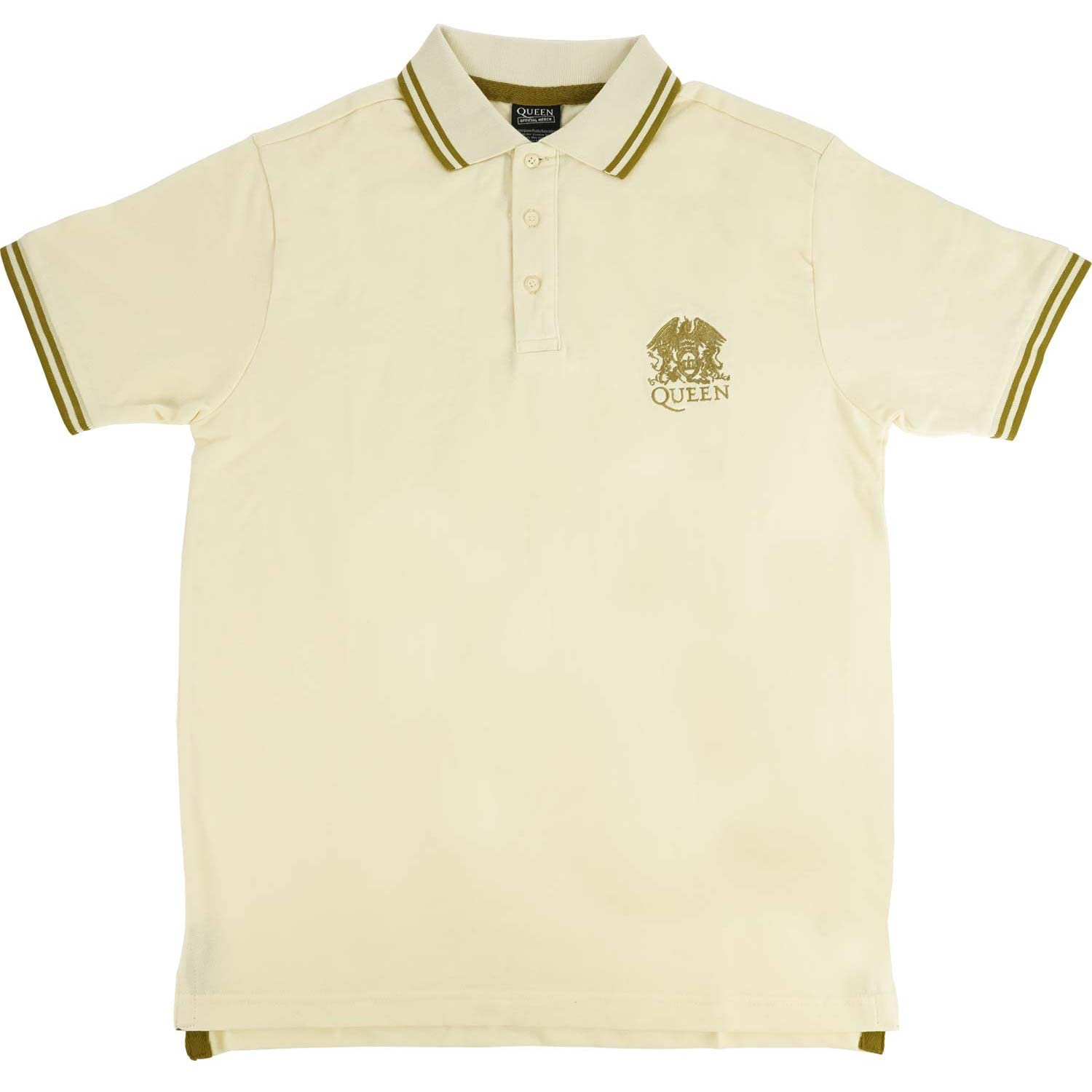 Queen - T-Shirt - Crest Logo - White - M