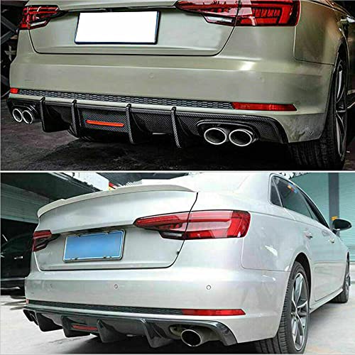 Jc Sportline Carbon Fiber Rear Diffuser For Audi A4 B9 2017-2019 Standard Sedan 4 Door Rear Bumper Diffuser Lip Spoiler Factory Outlet #TOP3