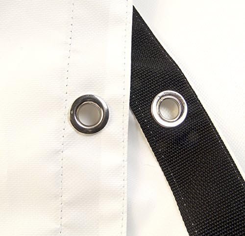 Tarp, White, Durable, Waterproof, 10 Oz. Vinyl w/ Reinforced Edges (3' X 4' Feet)