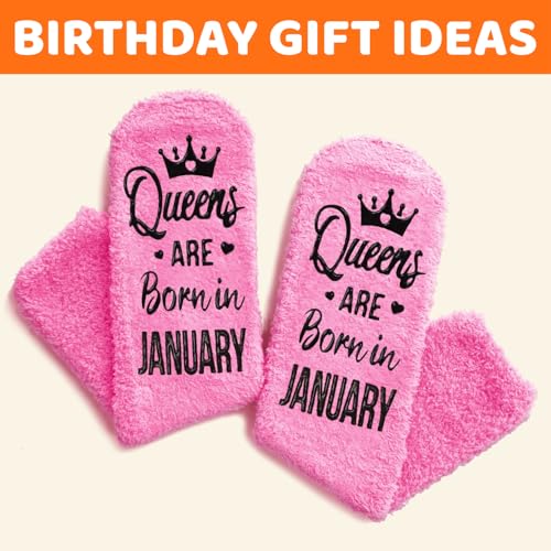 Image of HAPPYPOP Birthday Gifts Ideas for Mom - Pink Month Birthday Socks for Women