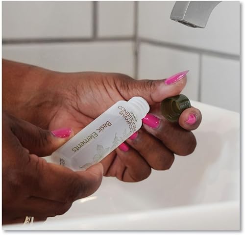 Miniatura 3 de Basic Elements Shbelbtl Champú acondicionador, aroma limpio, 1 oz, 200/caja