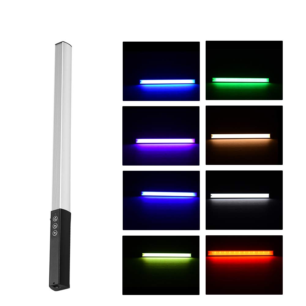 Amazon | LEDビデオライト RGBカラーライト 撮影用 照明ライト 8