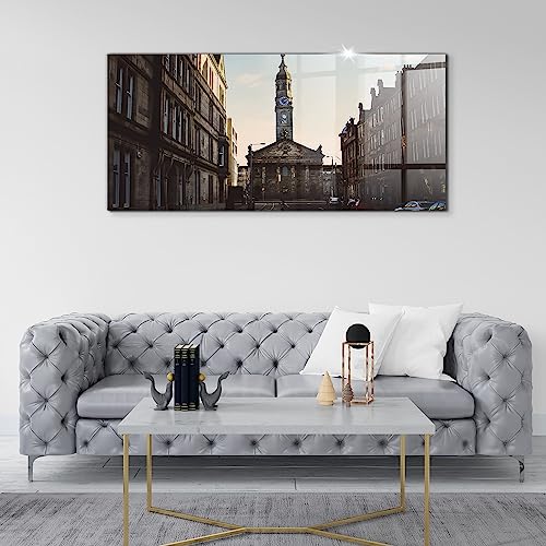 Verre d'art haut de gamme Wallfluent 140x70cm tableau Glasgow durable et innovant - 5