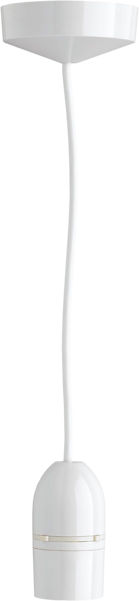 MK Ceiling Accessories 1149 WHI Shockguard Pendant Lamp Holder, White