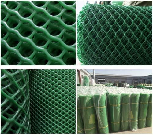 BUILDINGSHOP Garden Fence Outdoor - (3.3 X 5 Feet) Green UV Stabilised Plastic Net, PVC Nylon Mesh, 800 GSM Heavy Duty, Virgin HDPE Material, Anti-Bird & Plant Protection, Foldable & Durable - Image 3 thumbnail