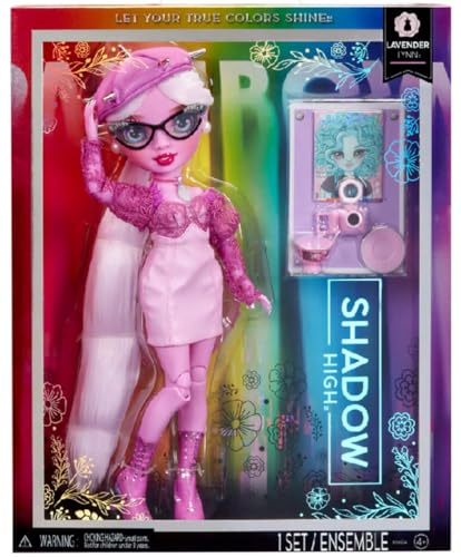 Rainbow High Shadow High Series 3, Lavender, Purple Fashion Doll, Fashionable Outfit, Extra Long Hair