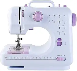 Mini Máquina de Costura Portátil Super Compacta Com Led - 12 Pontos, Bivolt (110V/220V) - Ideal para Costuras de Emergência