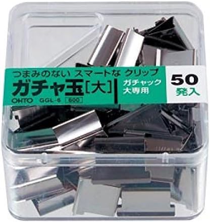 Gacha ball (Stainless Steel clip Refills) large GGL-6P/C 50Refills by AUTO (japan import)
