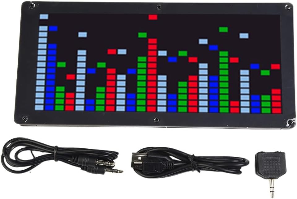 KS25 LED Audio-Spektrum VU-Meter Kit - Musikvisualizer Mit 8 Anzeigemodi & 6 Farbeffekten