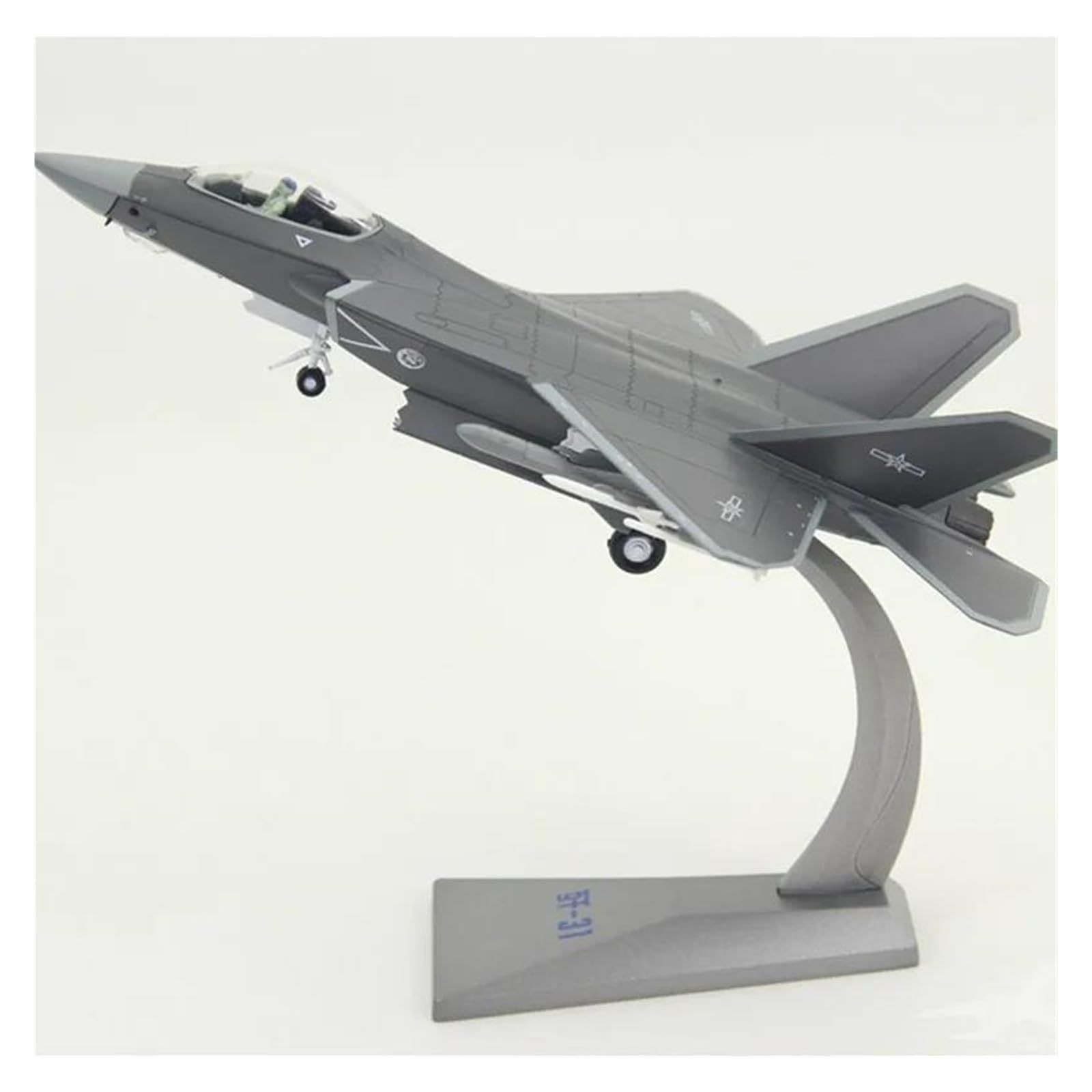 Maquette J-31 avion militaire en alliage 1:72 déco moulé sous pression