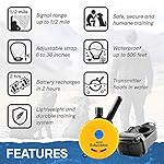 E-Collar - ET-300-1/2 Mile Remote Waterproof Trainer Mini Educator Remote Training Collar - 100 Training Levels Plus Vibration and Sound - Includes PetsTEK Dog Training Clicker - Image 3
