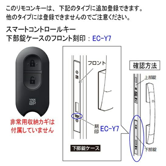 Amazon.co.jp: YKK YKKAP リモコンキー 非常用収納鍵なし スマート