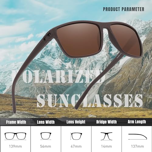 KINGSEVEN Classic Polarized Sunglasses for Women Men Driving Fishing Sun Glasses UV ProtectionK755-Y13