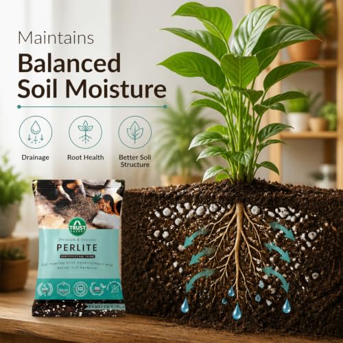 Image of TrustBasket Perlite for Plants Soil 450gm (Set of 4) | Additive Horticultural Grade - for Indoor, Outdoor Plants and Hydroponics