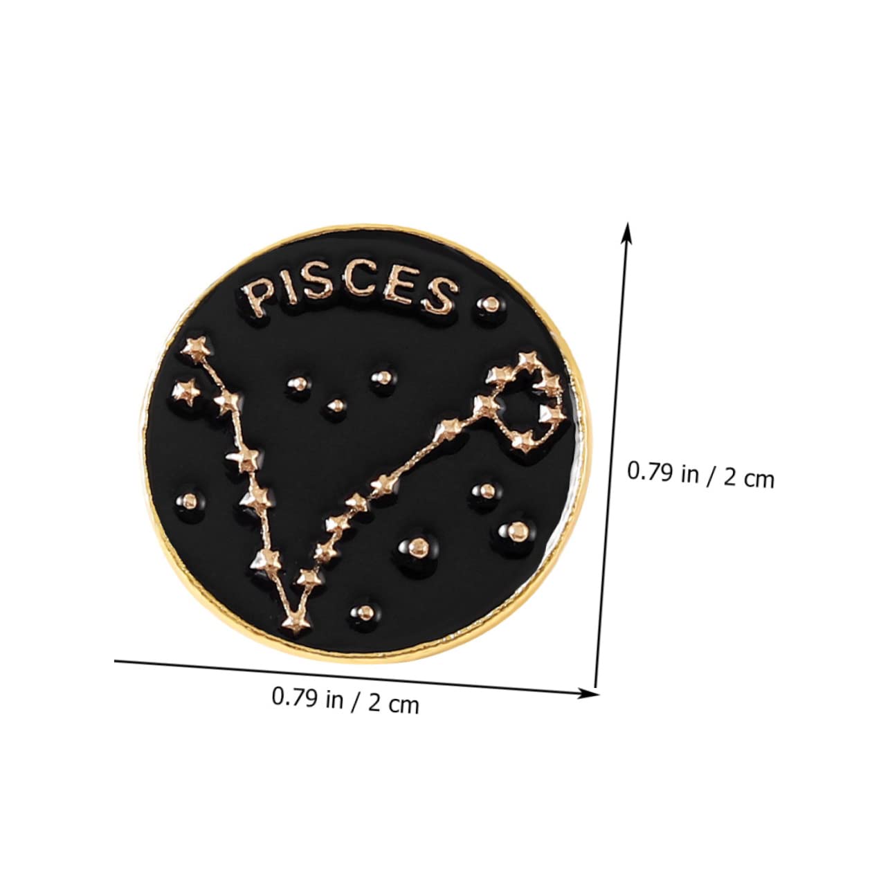 60stücke Teiliges Set Von Zodiac Emaille Broschen Dekorative Anstecker Für Kleidung Taschen Und Hüte Stilvolle Accessoires Für Fans Der Astrologie