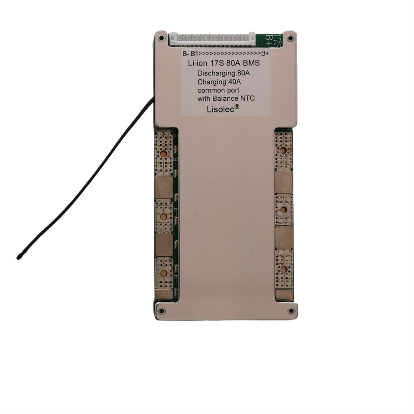 BMS 17S 60V 120A Common Port NTC pour batterie lithium Li-ion de vélo électrique