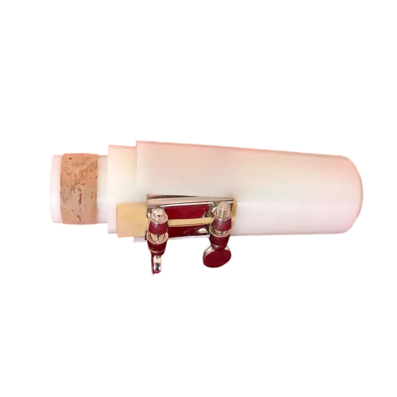 Clarinete Con Llave G Estuche Instrumentos Musicales De Viento Madera Niquelado Baquelita Blanca