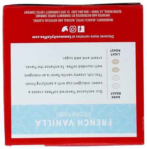Image of Community Coffee French Vanilla Flavored 12 Count Keurig K-Cup Coffee Pods, Medium Roast, 12 Count (Pack of 1)