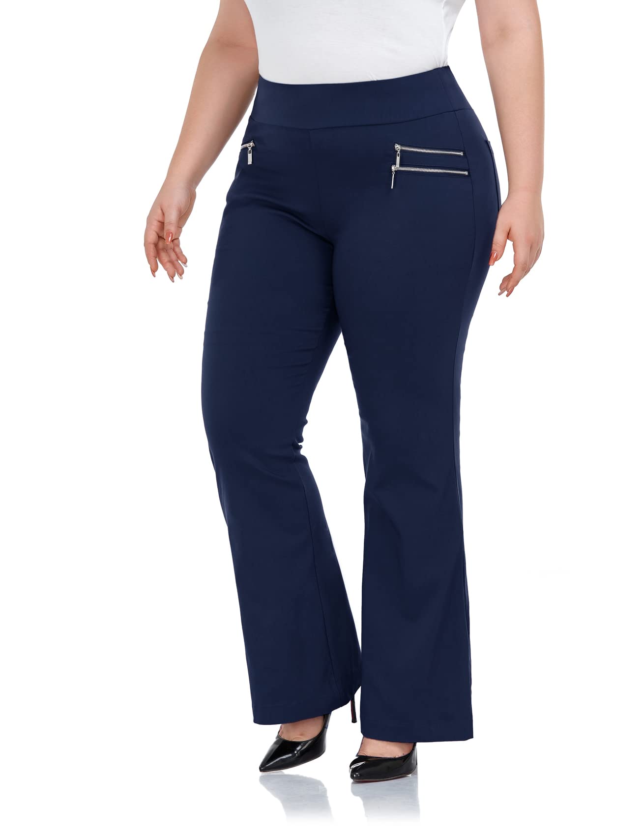 Inno Plus Size Dress Pants Women 28" 31" 34" Bootcut Dress Pants
