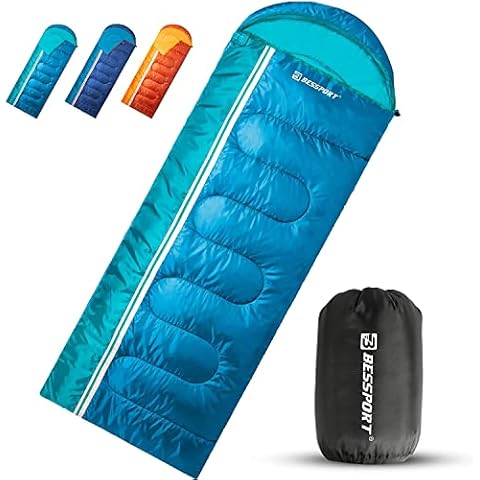 Bessport Sleeping Bag for Camping 3-4 Seasons Waterproof Lightweight Sleeping Bag in 5°C to 15°C for Adults, Camping and Outdoor Use Cover
