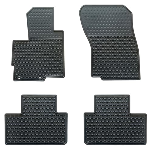 Megiteller Car Floor Mats Custom Fit for Mitsubishi Outlander (Only Sport Models) 2024 2023 2022 2021 2020 2019 2018 2017 & 2016-2011 Odorless Rubber (All Weather) Floor Liners Black