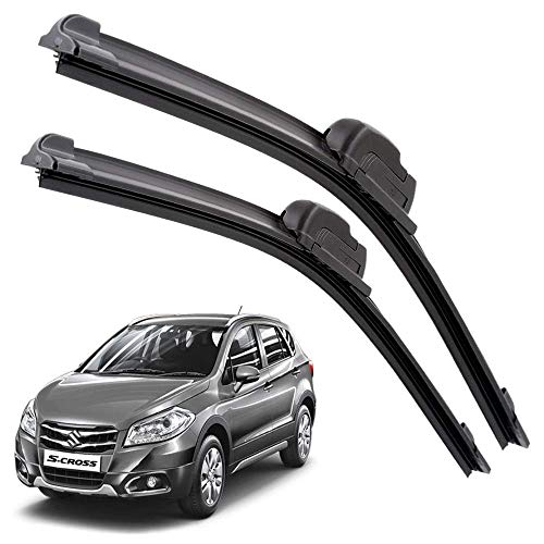Image of Euro Care Windshield Car Wiper Blades Compatibility With Maruti Suzuki S-Cross (Model : 2013-2018) - Set of 2Pc (D-26,P-14)