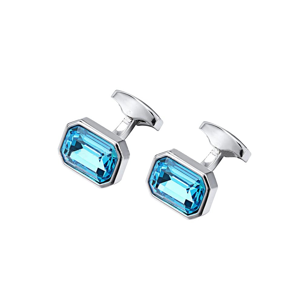 S&amp;W Wedding Cufflinks for Men Cuffs with Gift Box Business for Tuxedo Shirt