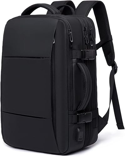 Lily Parker Mochila antirrobo para computadora portátil bolsa de viaje ligera impermeable 40 L color negro talla única Negro - Mochila de viaje para