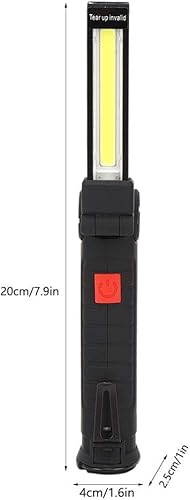 Miniatura 8 de Linterna LED, luz de trabajo COB recargable por USB con imán fuerte, 5 modos de iluminación, antorcha de emergencia es adecuada para camping,
