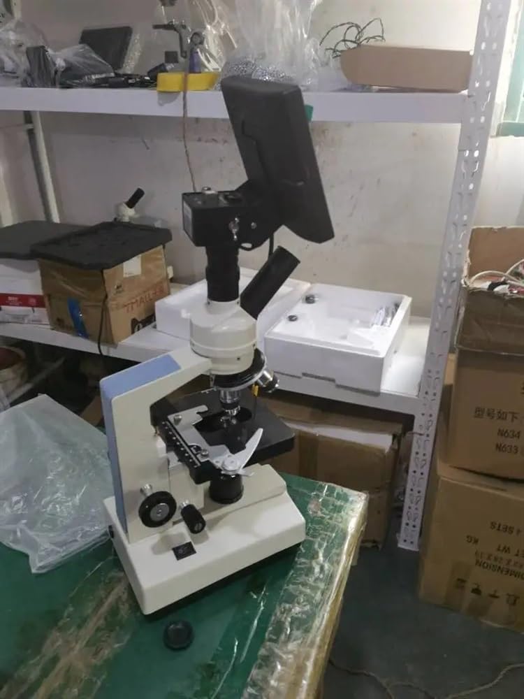 Zestaw Akcesoriów Do Mikroskopu 2500X Monokularowy Mikroskop Biologiczny Led Z Tubusem Tv I Matrycą Ccd Do Eksperymentów Naukowych, Szkiełek Mikroskopowych Eduk