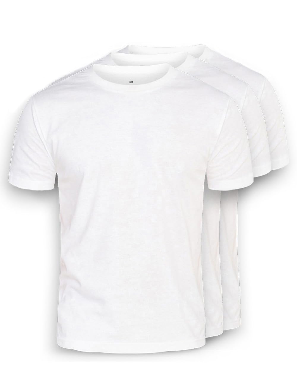 DAILY COTTON Herren 1er 3er 4er Packung T-Shirts mit Rundhalsausschnitt Set Rundhals einfarbig S M L XL XXL